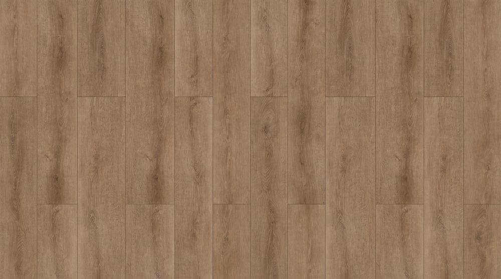 Primer plano del piso vinílico SPC Banzai XL Brown
